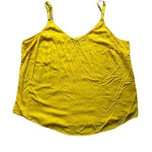 Torrid Sunshine Yellow Adjustable Strap Tank Top Size 3 EUC Plus Size Summer Top